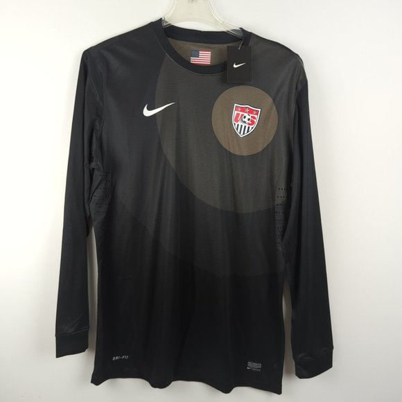 Nike US Soccer National Team Black long sleeve goalkeepers jersey - XL - NWT - Picture 1 of 11
